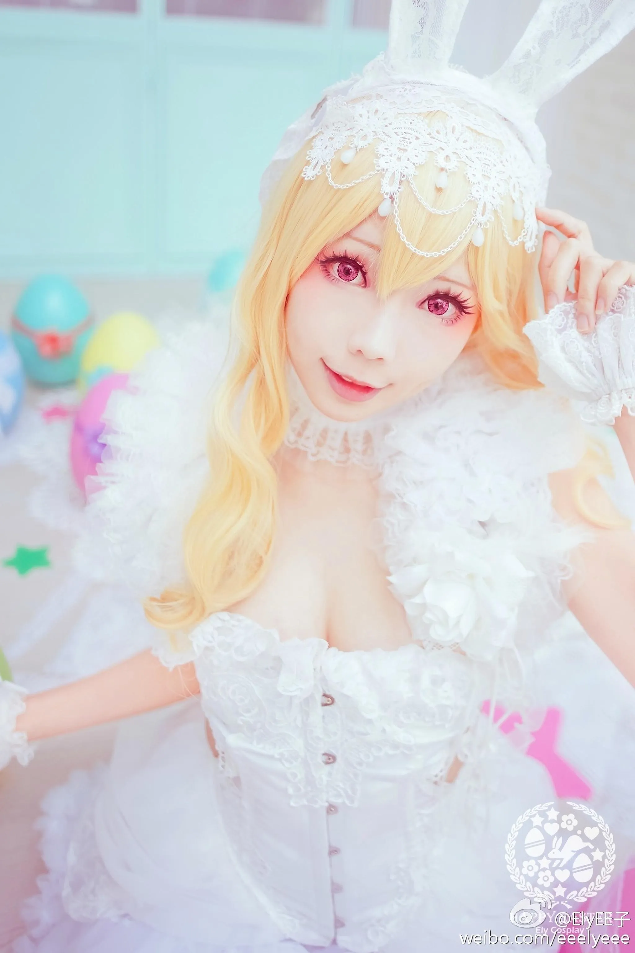 ElyEE子 – NO.14 兔耳白礼服 [9P]插图8